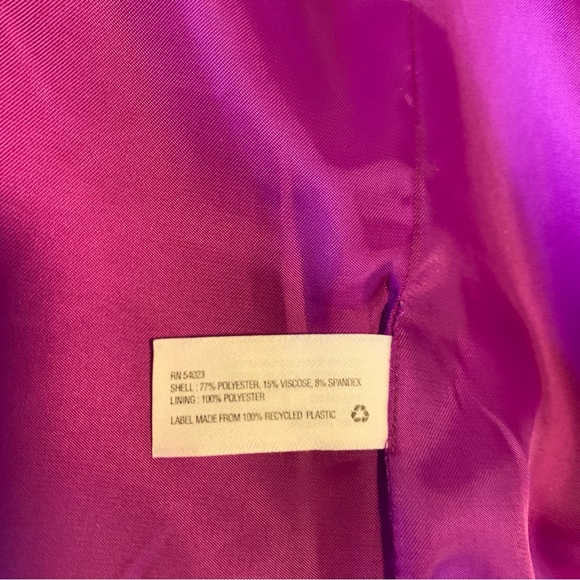 Gap the academy blazer fuchsia white piping trim classic preppy nautical size 10 - Picture 7 of 8